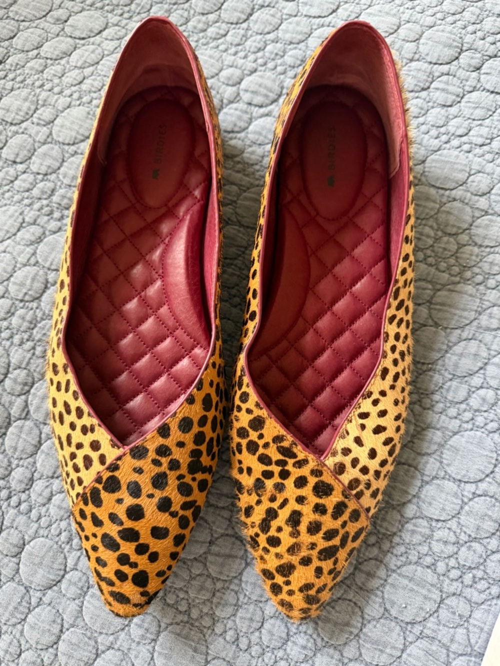 Birdies The Goldfinch leopard flats 9.5